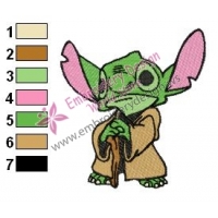 Star Wars Yoda Master 14 Embroidery Design